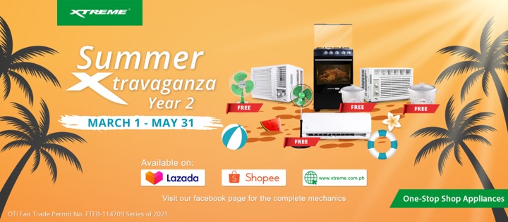 XTREME Appliances offers up to 53% discount on Lazada 5.5 Big Brands Sale
