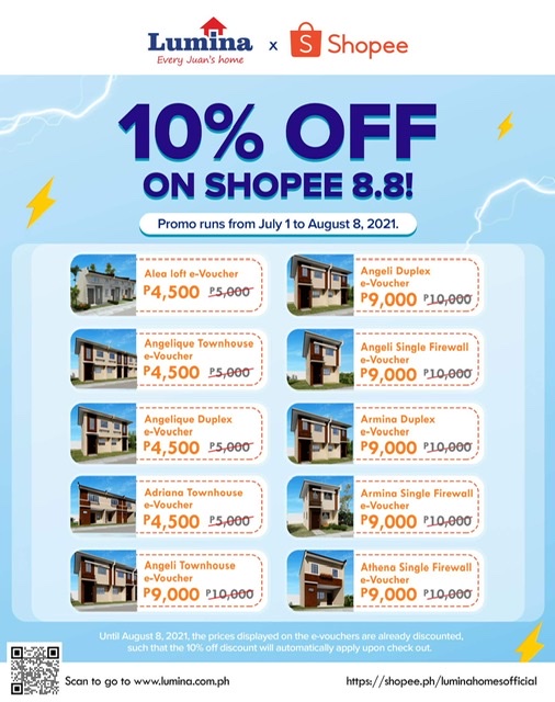 Lumina Homes begins 9th anniversary party with Shopee 8.8 Mega Flash Sale