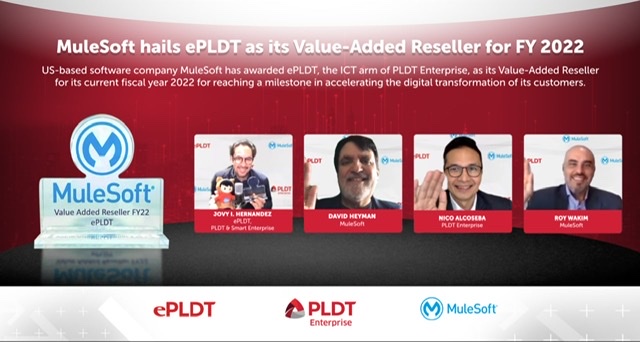 ePLDT Recognized as Value-Added Reseller for FY 2022 by MuleSoft