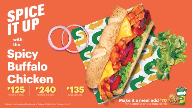 Subway® Adds A New and Adventurous Item on their Menu: The Spicy Buffalo Chicken!