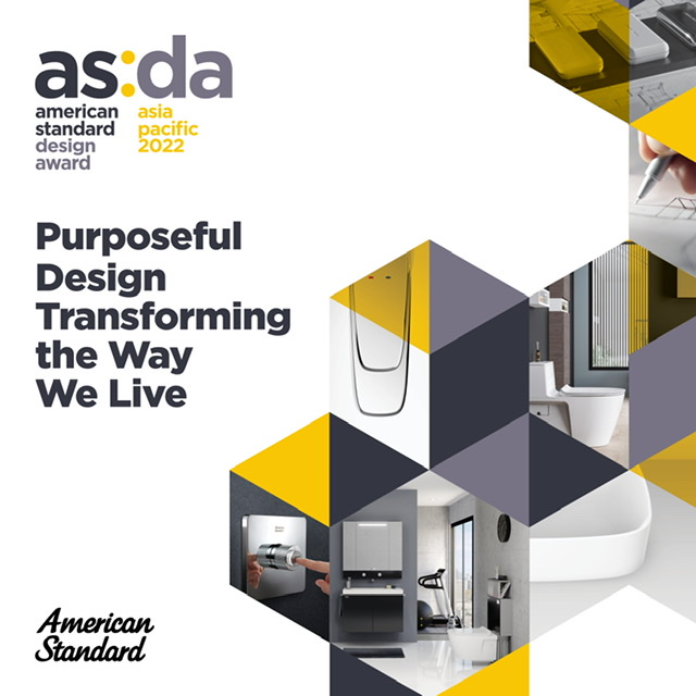 American Standard launches the American Standard Design Award (ASDA) Competition for tertiary design students in Asia-Pacific