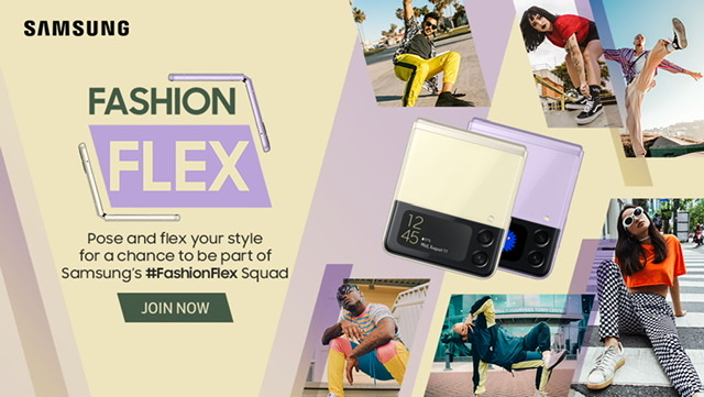 Flex a pose and get a chance to win a Galaxy Z Flip3 5G and an exclusive #FashionFlex shoot!