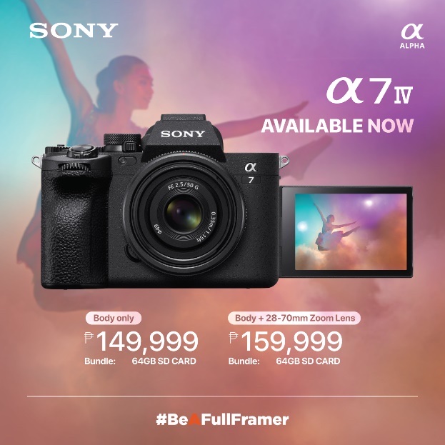 Highly anticipated Sony Alpha 7 IV and SEL70200GM2 lens now available in the PH!