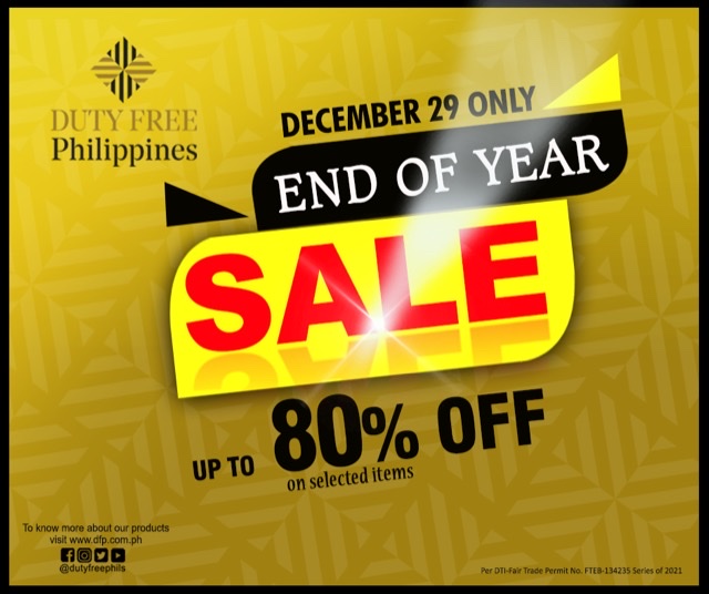 DUTY FREE PHILIPPINES FIESTAMALLTO HOLD ITS GRANDEST YEAR-END HOLIDAY “PASALUBONG” SALE