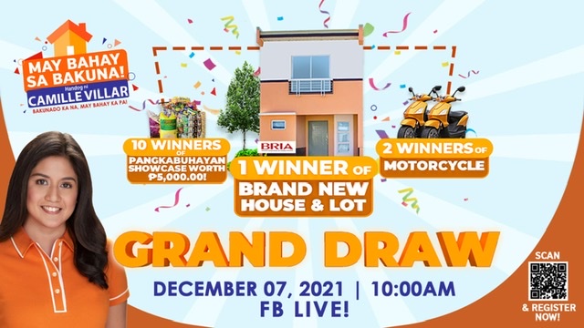 HOUSE-AND-LOT UP FOR GRABS IN FINAL DRAW OF VILLAR'S “MAY BAHAY SA BAKUNA”