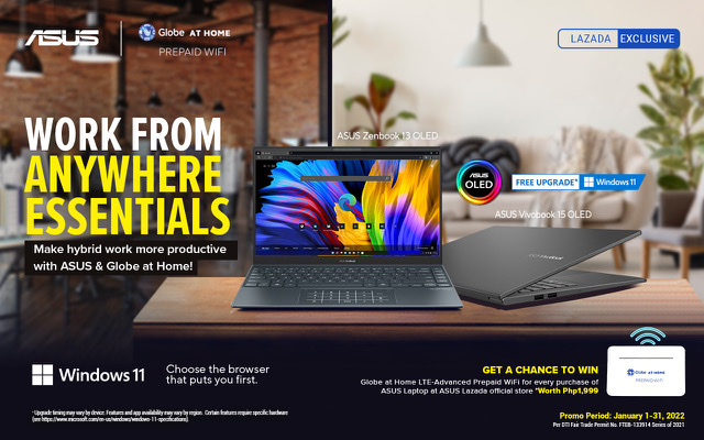 ASUS embraces hybrid work for Filipinos with Globe at Home promo