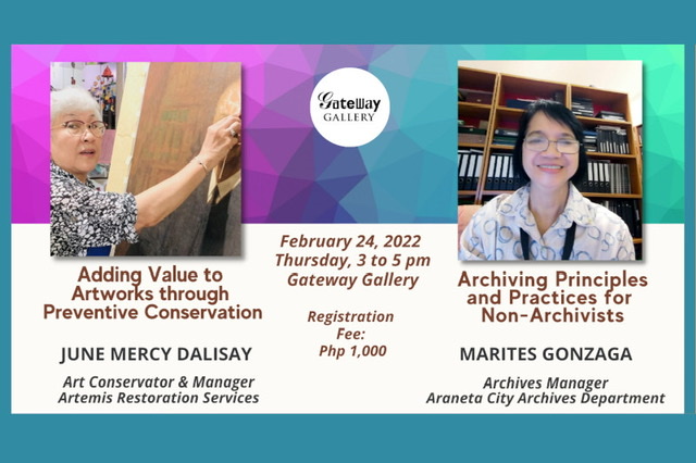 Araneta City's Gateway Gallery to discuss conservation and archiving at Arts Month Talks