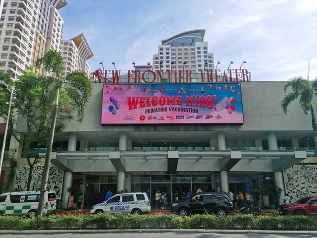 Araneta City opens New Frontier Theater for a fun COVID pediatric vaccination drive