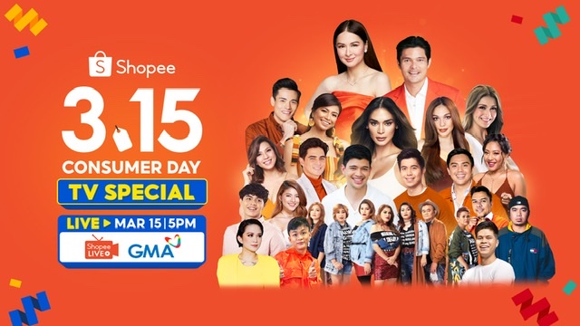 Shopee Celebrates Filipino Shoppers this 3.15 Consumer Day TV Special with Top Celebs and Over ₱8 Million Worth of Prizes