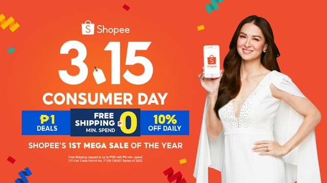 Shopee introduces 3.15 Consumer Day, the first mega sale of the year, with new brand ambassador Marian Rivera