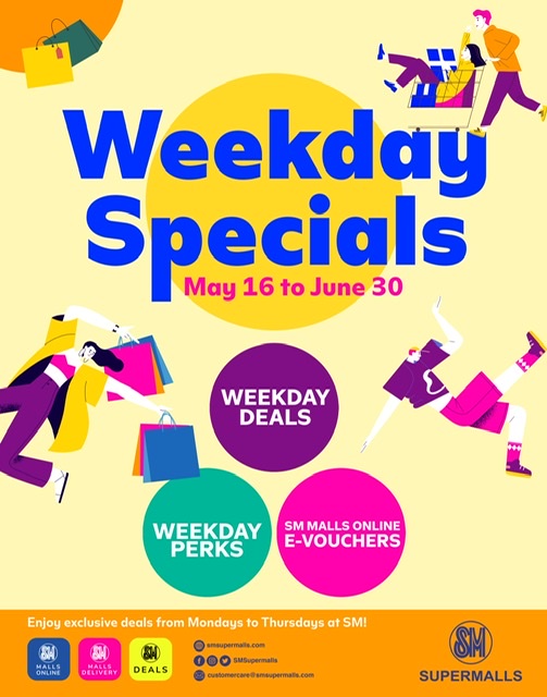Weekday blowouts like no other only at SM Supermalls!
