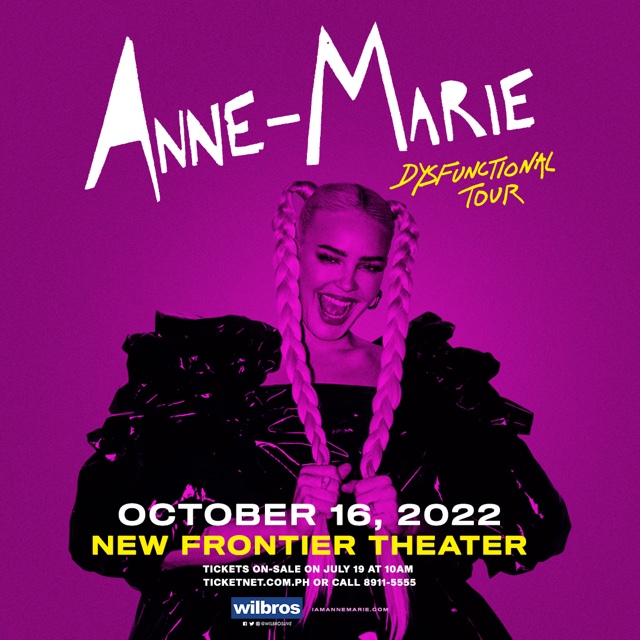 Pop Star Anne-Marie Brings Dysfunctional Tour to Manila on October 16