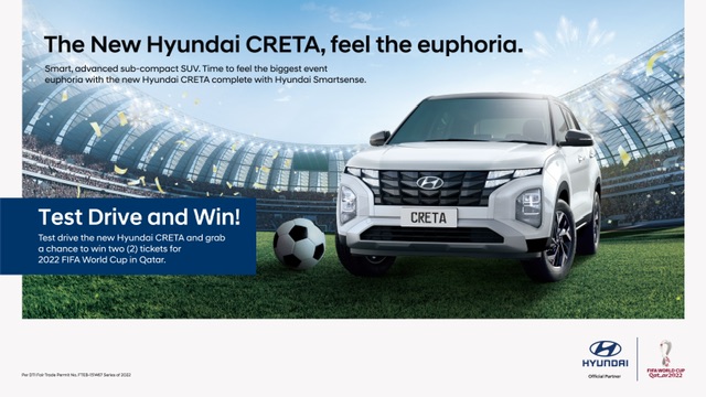 Hyundai Motor Philippines Introduces FIFA World Cup™ Qatar 2022 Test Drive Promo Featuring TheNew Creta