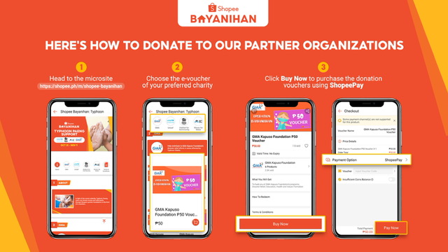 Help the victims of Typhoon Paeng via Shopee