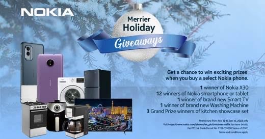 Make holidays merrier, join the Nokia mobile Christmas Raffle Promo