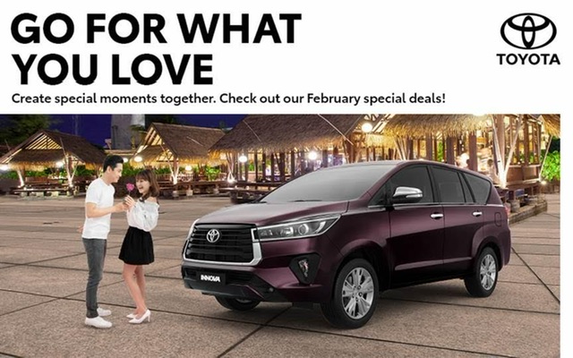 Go for what you love this February with special deals from Toyota!