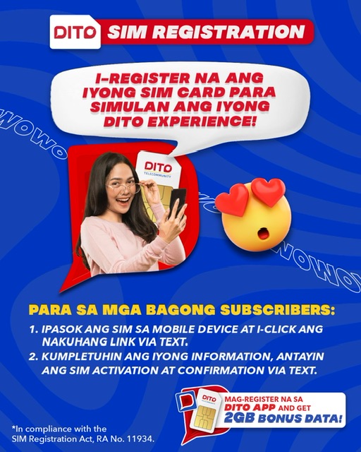 DITO offers fast and easy SIM registration to its subscribers