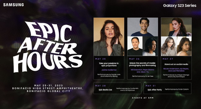 Get up close and personal with the PH's top content creators at Samsung Epic After Hours