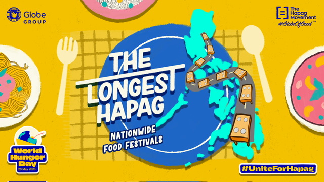 On World Hunger Day, Globe kicks off its culinary crusade against hunger with Longest Hapag Food Festival Series