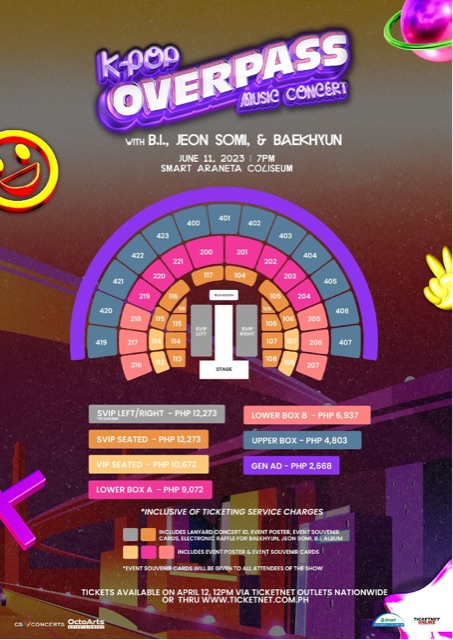 Cornerstone, OctoArts bring K-Pop sensations Baekhyun, Jeon Somi, and B.I for OVERPASS 2023