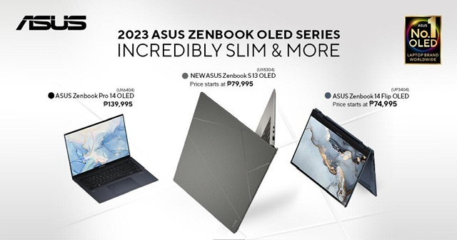 No. 1 OLED laptop brand, ASUS, announces three #IncrediblySlim Zenbook laptops, combines productivity and sustainability