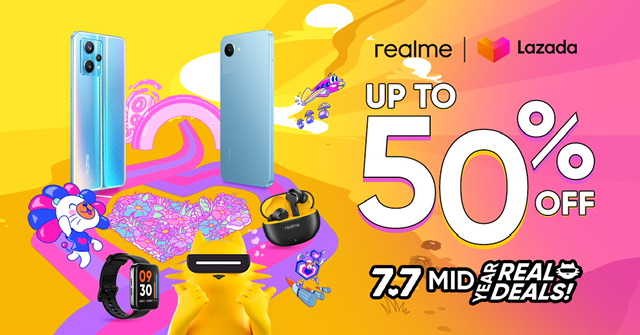 realme Festivities at the Lazada Run and Discounts Available on Lazada 7.7 Mid-Year Sale