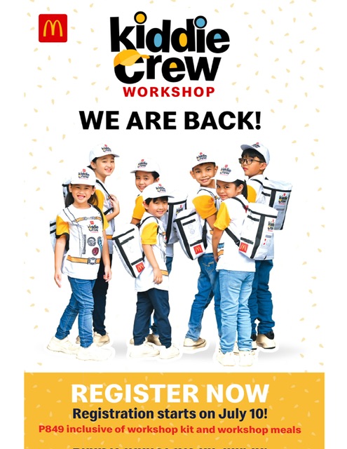 McDonald’s encourages kids to learn new skills, find new friends, and gain new knowledge as it brings back the Kiddie Crew Workshop