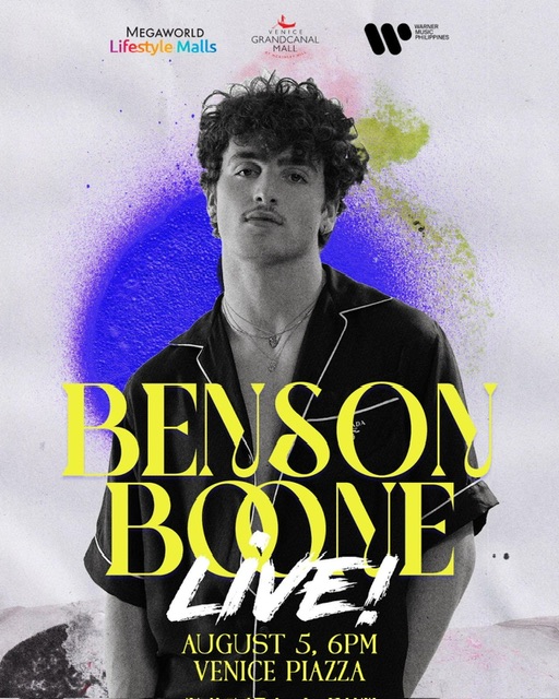 Get serenaded by rising pop star Benson Boone at the Venice Piazza!