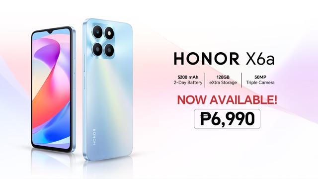 HONOR Sets New Standard with HONOR X6a, priced at only Php 6,990 