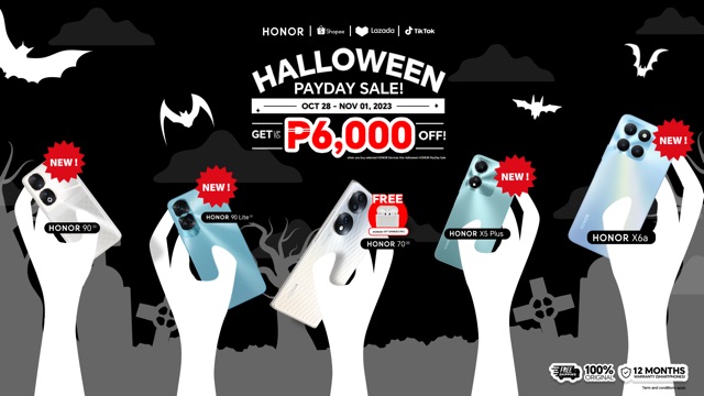 No tricks, just treats: Get a FREE smartphone when you buy on HONOR Brand Day Sale!