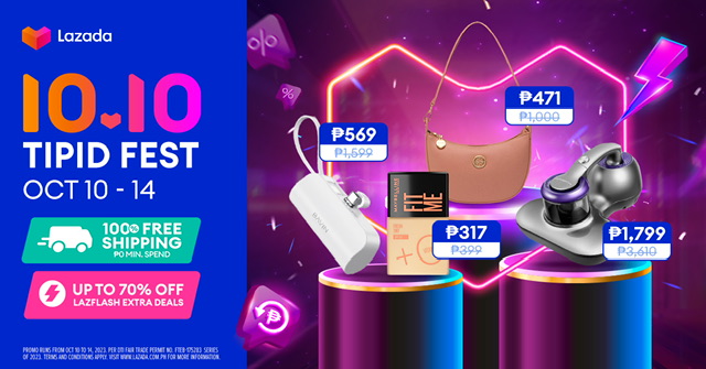Gear up for the season of giving and shop all things sulitduring Lazada’s 10.10 TIPID Fest