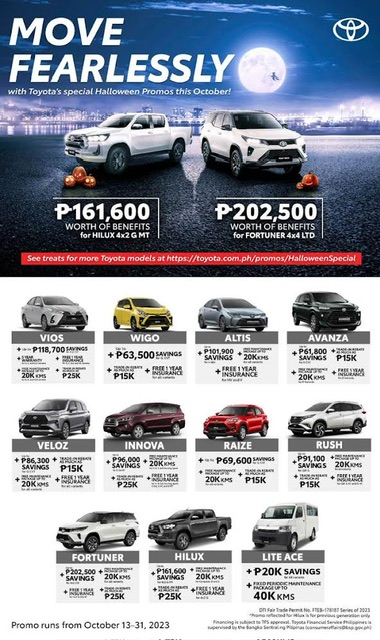Move Fearlessly with Toyota’s Halloween Special Promo