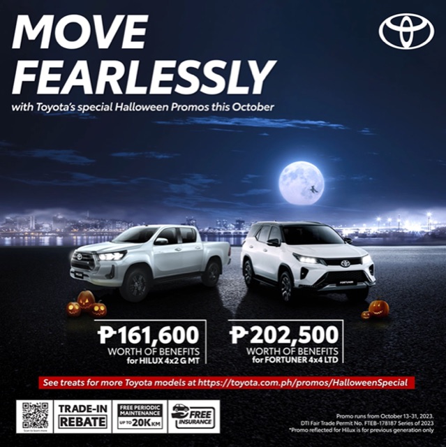 Move Fearlessly with Toyota’s Halloween Special Promo