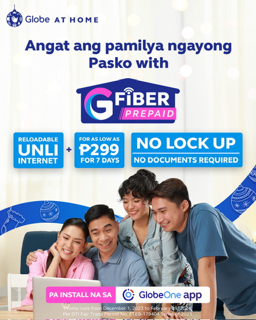 Globe GFiber Prepaid brightens holidays with exciting promos, freebies