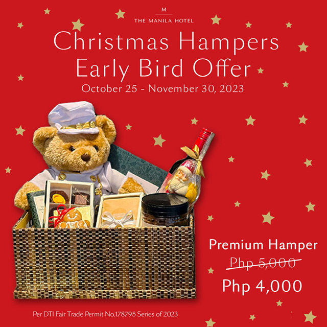 The Manila Hotel Christmas Hampers Early Bird Offer