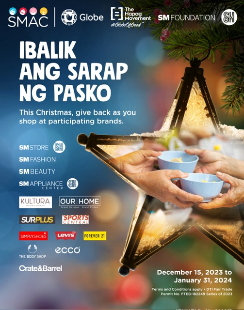 Give back while you shop: Unwrap the joy of sharing as SMAC supports Hapag Movement
