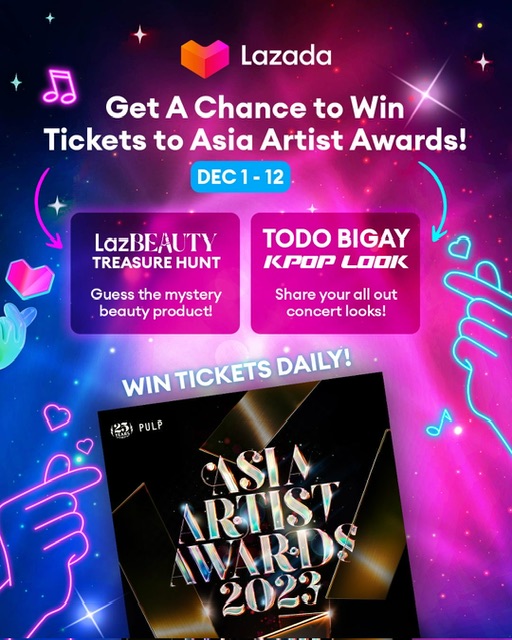 Witness the 2023 Asia Artist Awards Live with Lazada Philippines