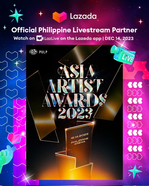 Witness the 2023 Asia Artist Awards Live with Lazada Philippines