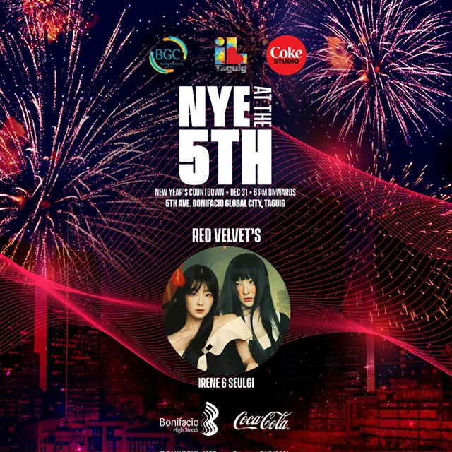 Coke Studio Philippines artists join OPM legend Ely Buendia and K-pop sensation Red Velvet’s Irene, Seulgi, and Wendy at BGC’s 2024 Countdown
