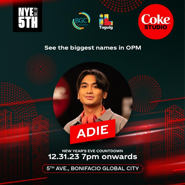 Coke Studio Philippines artists join OPM legend Ely Buendia and K-pop sensation Red Velvet’s Irene, Seulgi, and Wendy at BGC’s 2024 Countdown