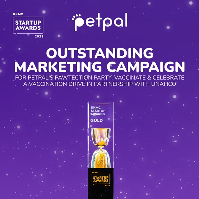 PetPal clinches Gold for Marketing at KMC Startup Awards for innovative Pawtection Party campaign