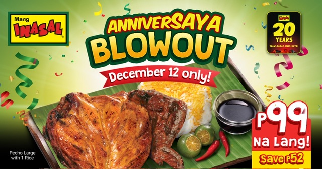 Mang Inasal marks 20th anniversary with a grand back-to-back blowout