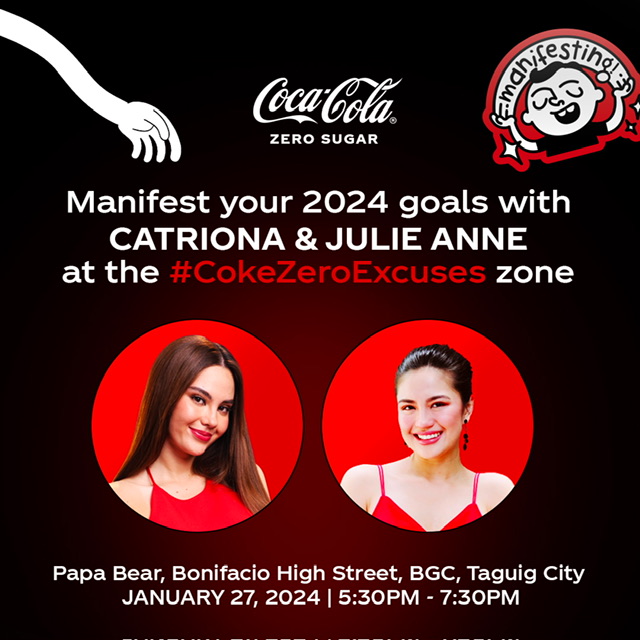 Make zero excuses in manifesting your best 2024 with Coke Zero!