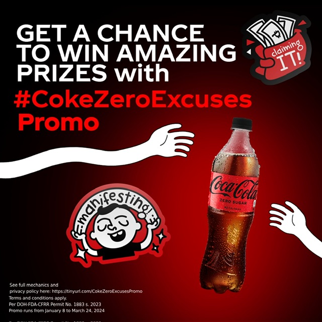Make zero excuses in manifesting your best 2024 with Coke Zero!