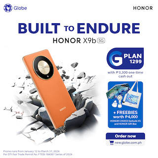 HONOR X9b 5G joins Globe’s GPlan: A fusion of durability and unparalleled connectivity
