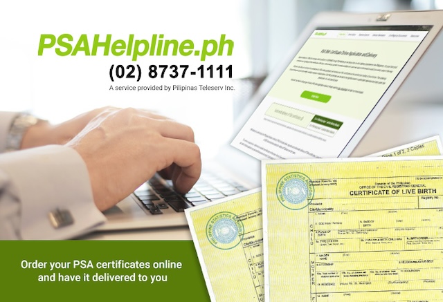 PSAHelpline: Your Online Channel for PSA Certificates