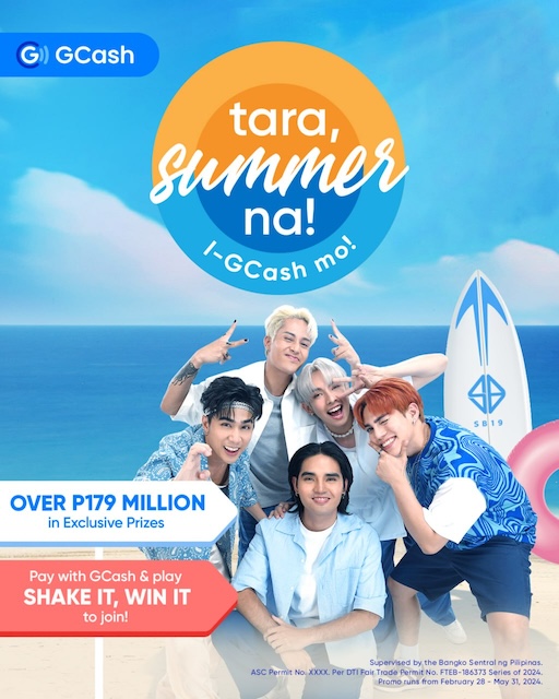 GCASH & SB19 RELEASE NEW SUMMER JINGLE AND MUSIC VIDEO, KICKING OFF A MORE REWARDING SEASON WITH UP TO 179M WORTH OF EXCITING PRIZES!