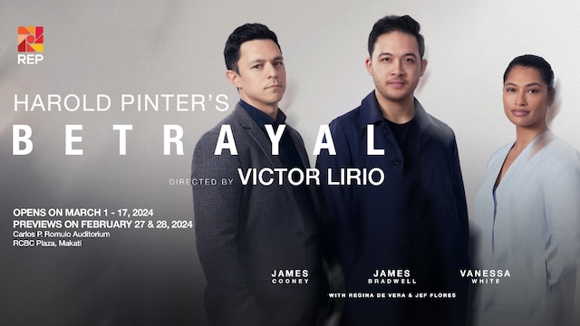 REP raises the drama with the deceptive world of Harold Pinter’s Betrayal this March