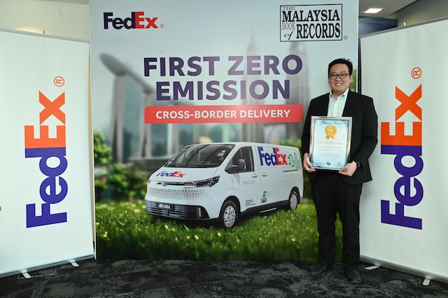 FedEx Sets Record for the Company’s First Cross-Border Delivery from Malaysia to Singapore with an Electric Vehicle