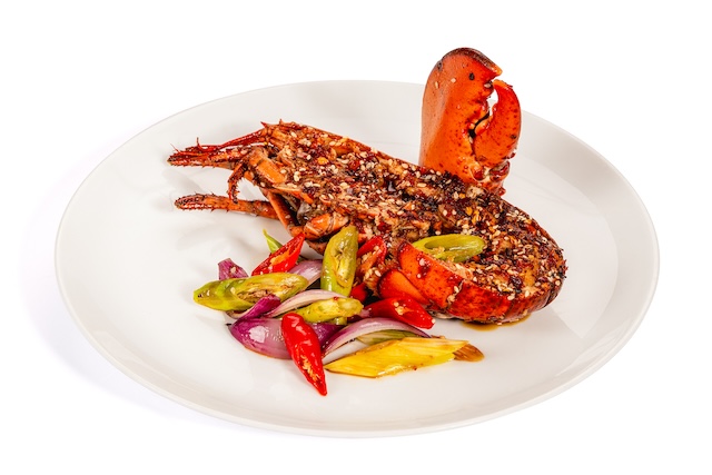 A bountiful array of lobsters at Fresh SOLAIRE